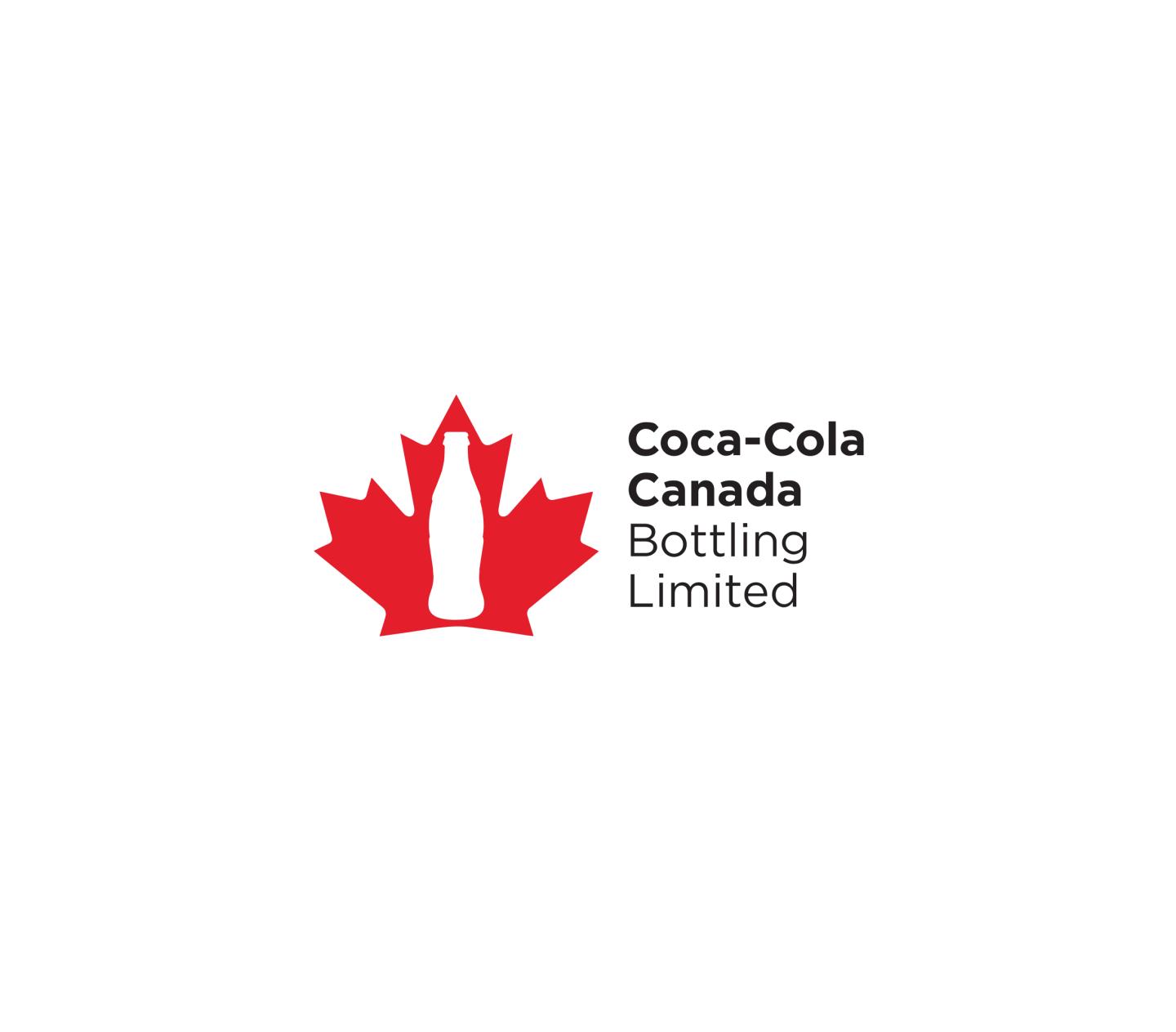Coca-Cola Canada Bottling Limited logo with red maple leaf and bottle silhouette