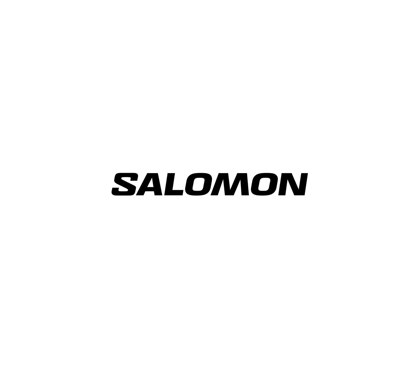 Black Salomon logo on a white background.